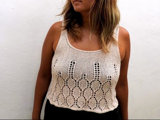 Lantern Lace Top Knitting Pattern