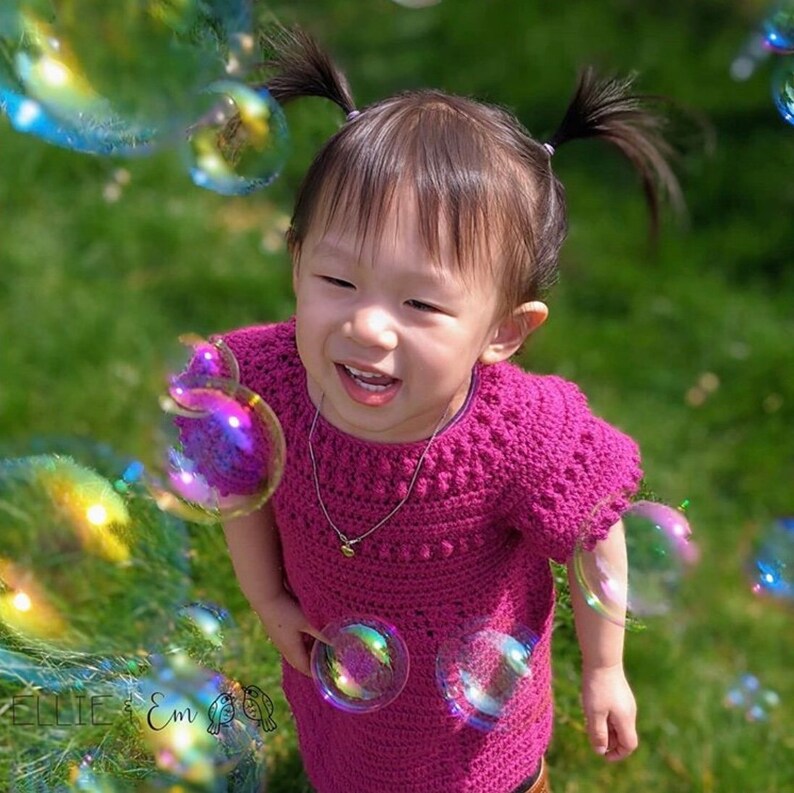 Golden Baby Dress Crochet Pattern