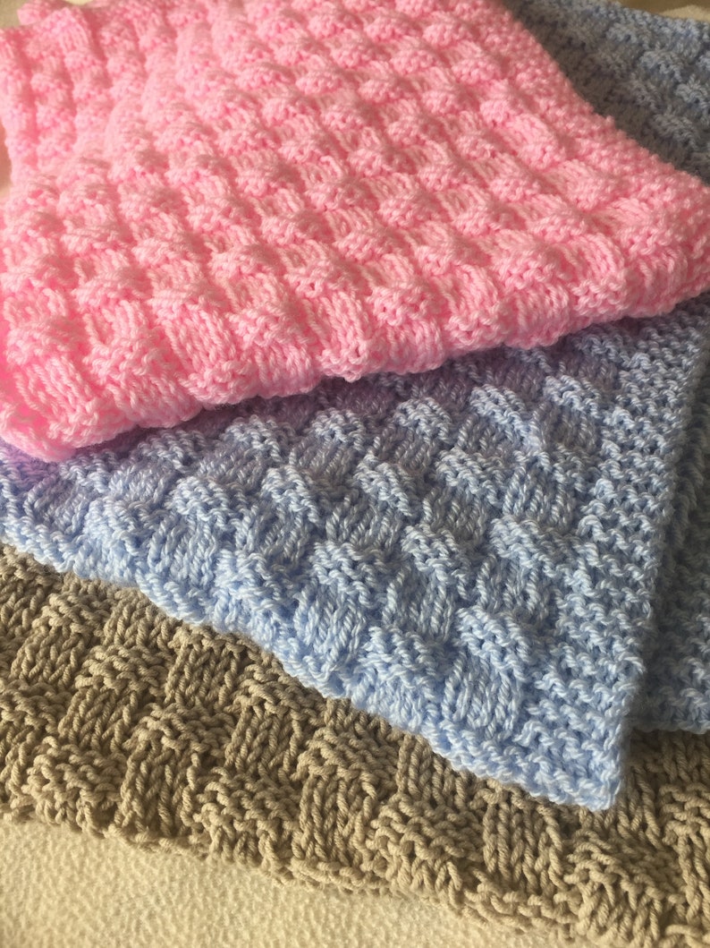 Gentle Weave Blanket Knitting Pattern