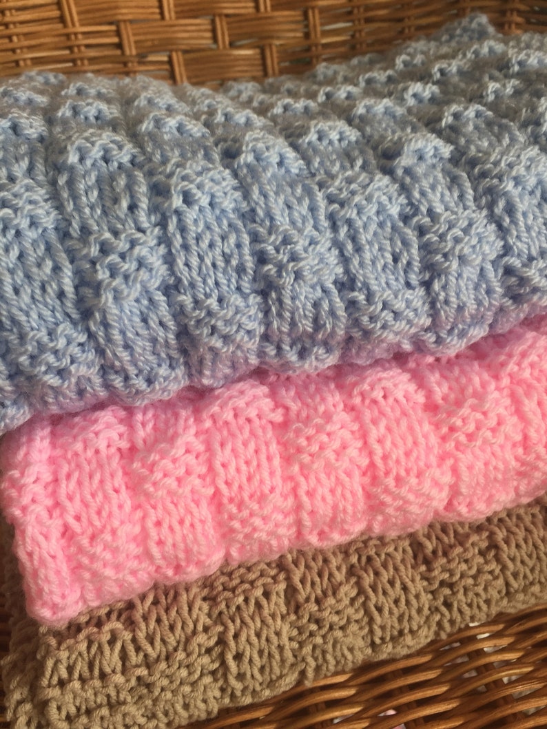 Gentle Weave Blanket Knitting Pattern
