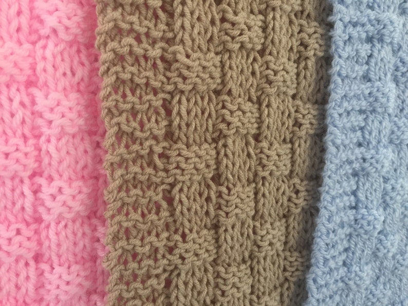 Gentle Weave Blanket Knitting Pattern