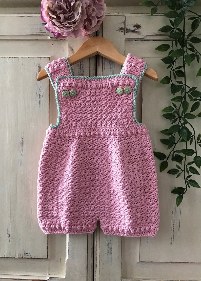 Blueberry Baby Romper Crochet Pattern