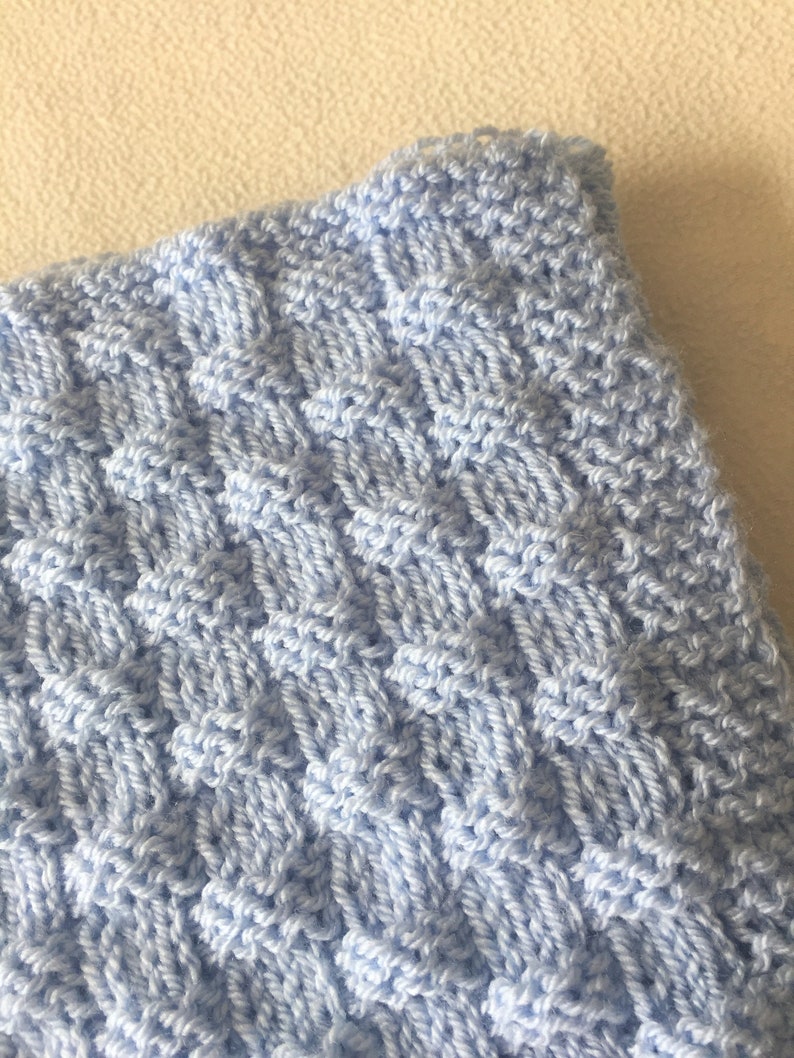 Gentle Weave Blanket Knitting Pattern