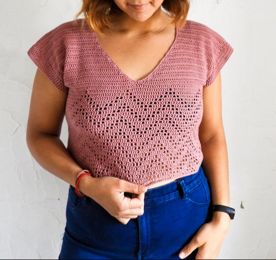 Vintage Zigzag Top Crochet Pattern
