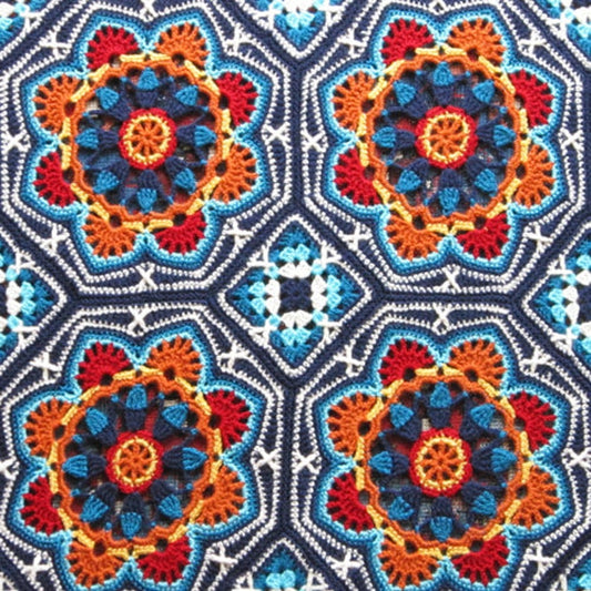 Royal Tile Blanket Crochet Pattern