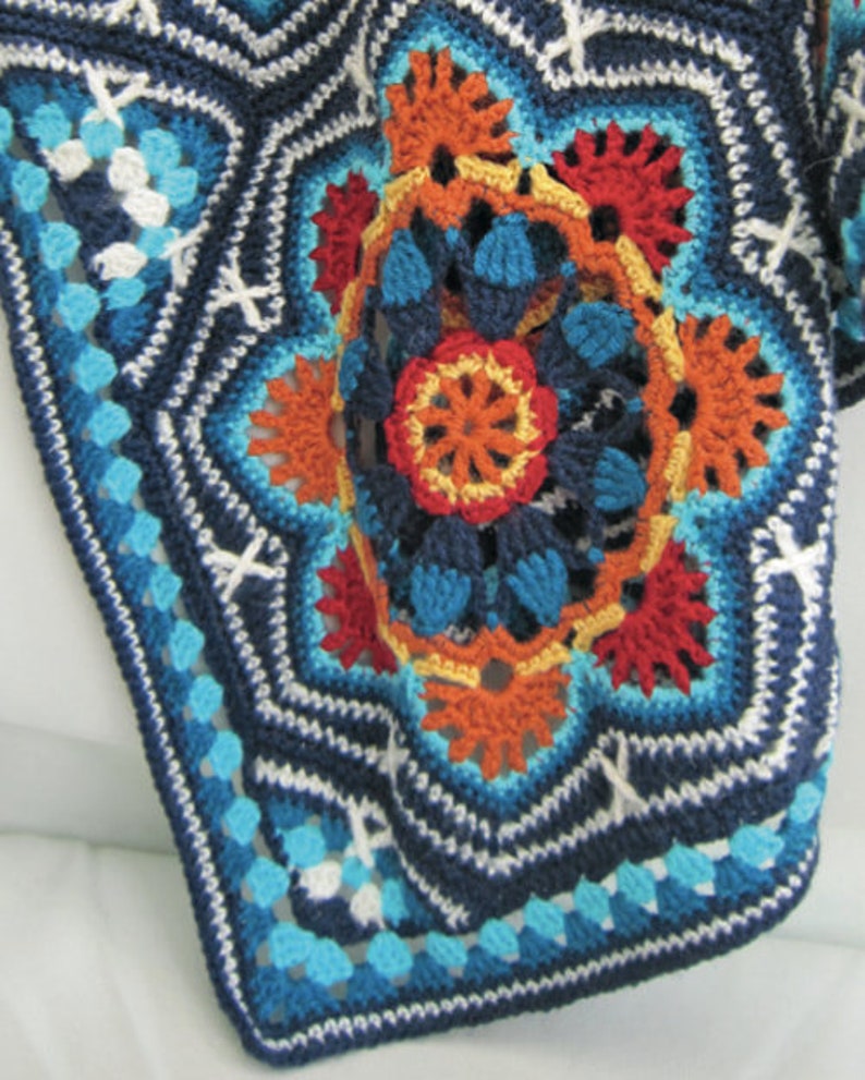 Royal Tile Blanket Crochet Pattern
