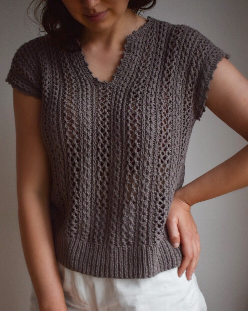 Blush Breeze Top Knitting Pattern