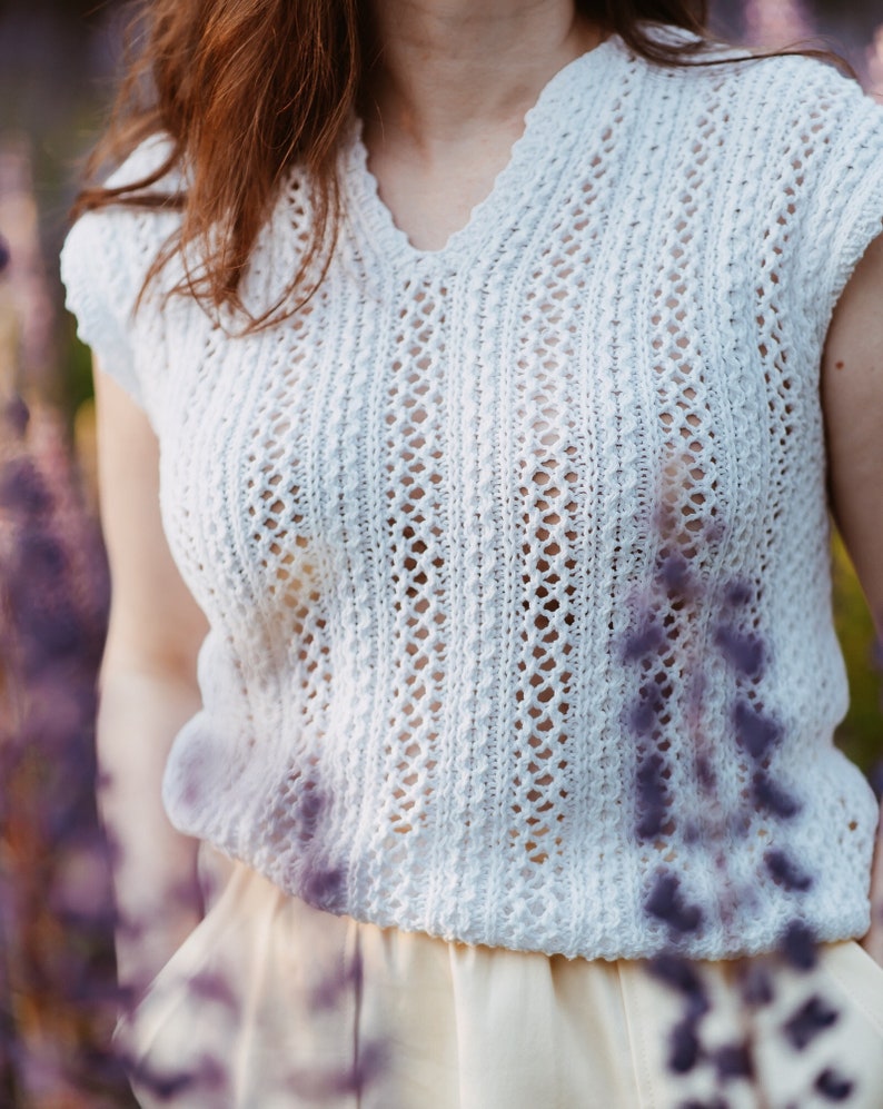 Blush Breeze Top Knitting Pattern