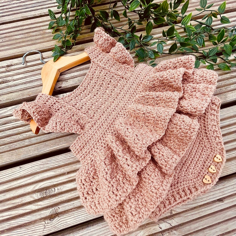 Ruffle Baby Romper Crochet Pattern