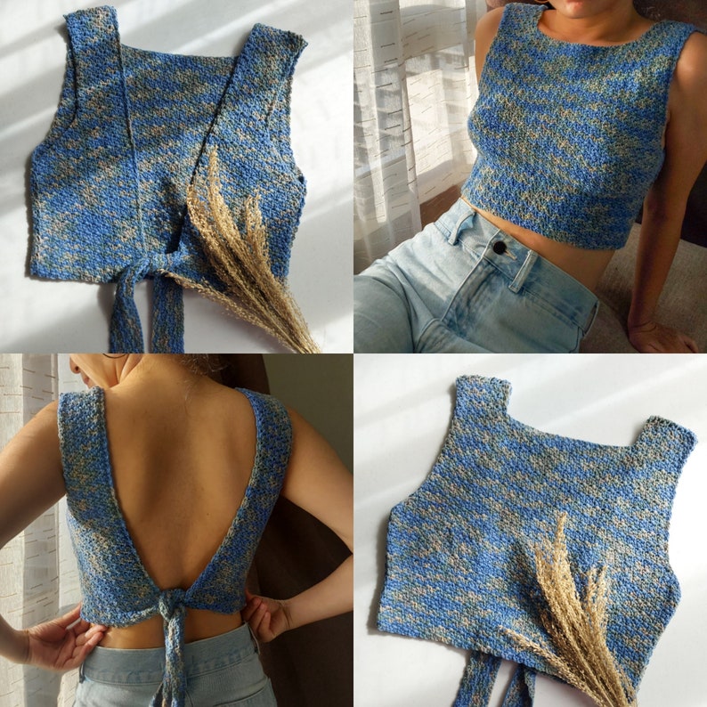 Sunset Tie Top Crochet Pattern