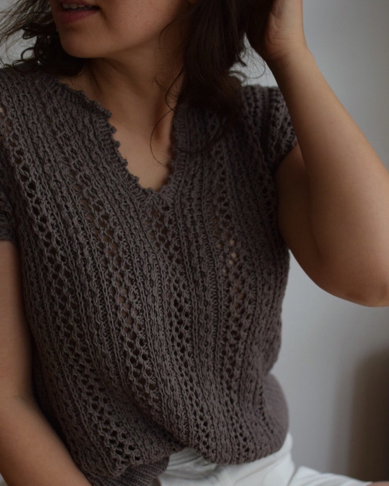 Blush Breeze Top Knitting Pattern