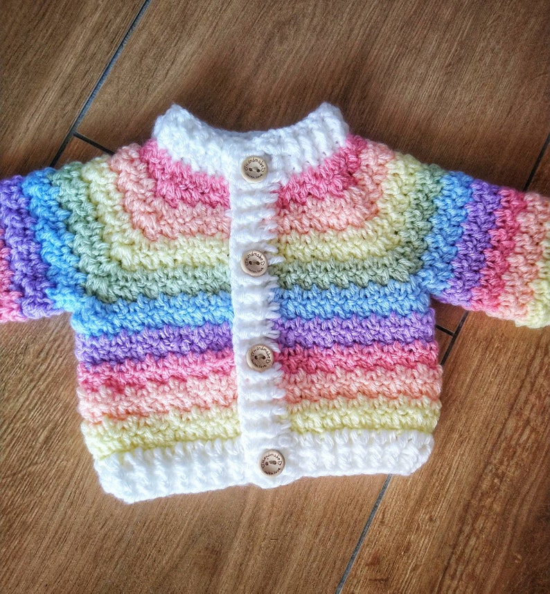 Vanilla Baby Cardigan Crochet Pattern