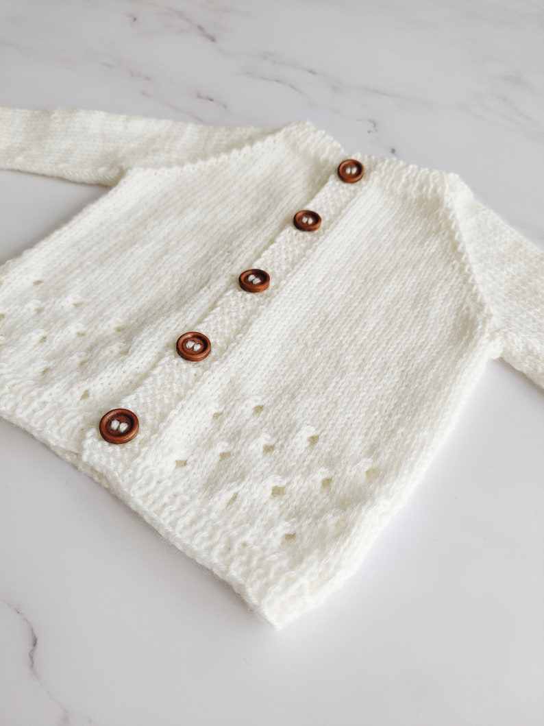 Caramel Baby Cardigan Knitting Pattern