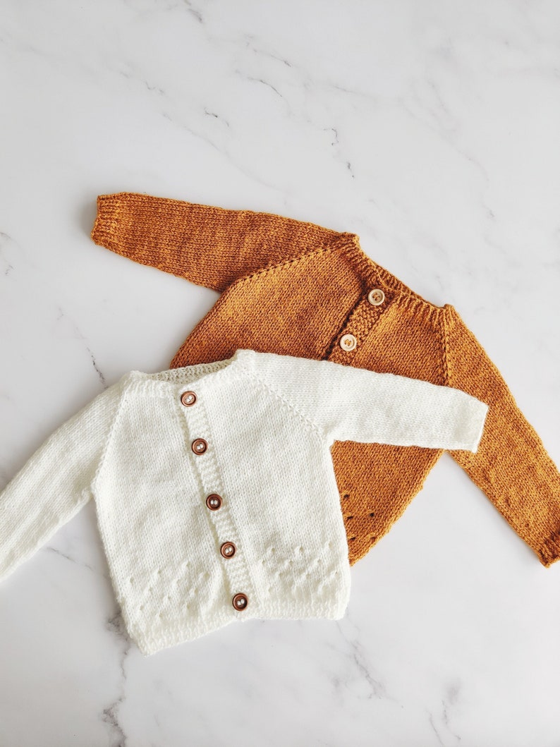 Caramel Baby Cardigan Knitting Pattern