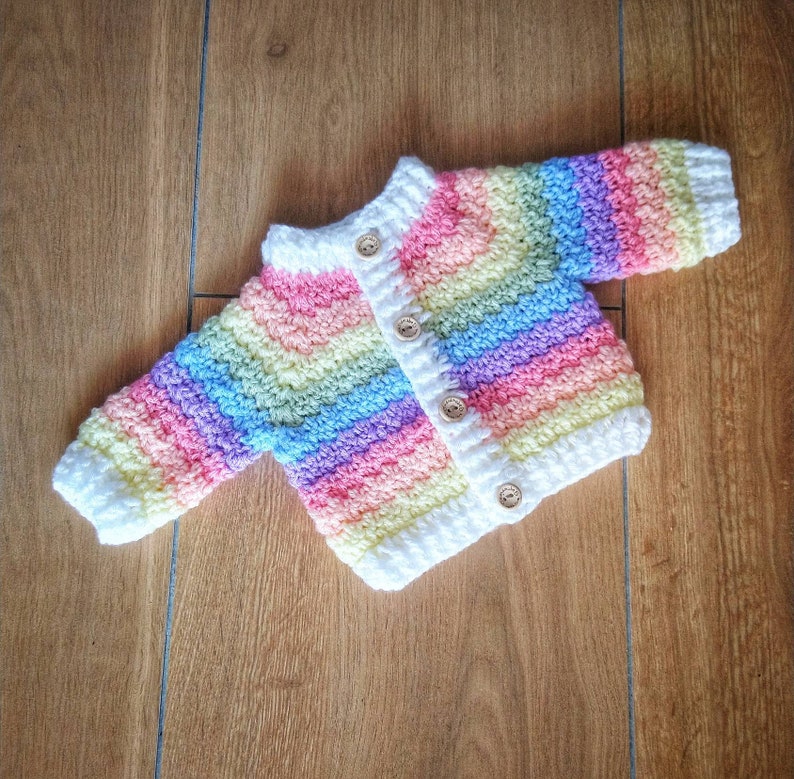 Vanilla Baby Cardigan Crochet Pattern