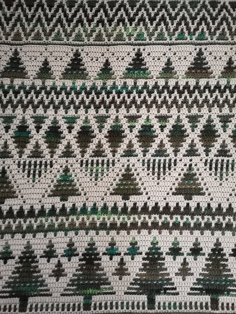 Forest Ridge Blanket Crochet Pattern