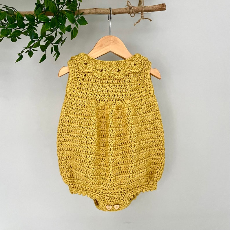 Sunny Baby Romper Crochet Pattern