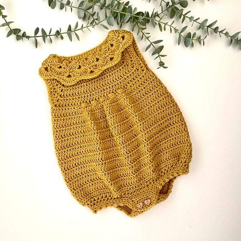 Sunny Baby Romper Crochet Pattern