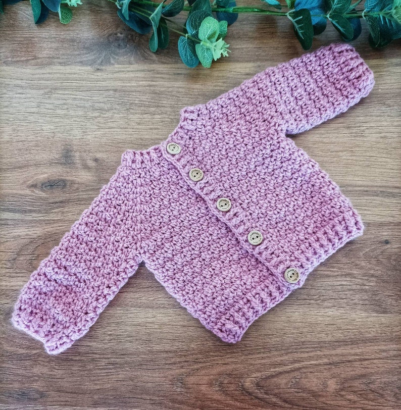 Vanilla Baby Cardigan Crochet Pattern