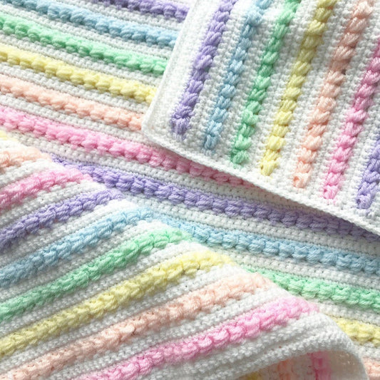 Bubble Rainbow Blanket Crochet Pattern