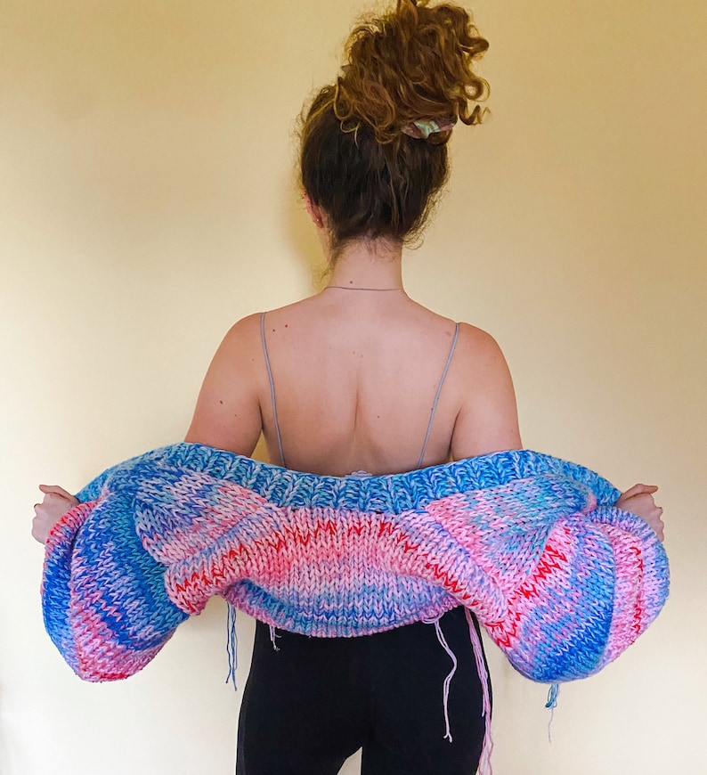 Colorful Cardigan Knitting Pattern