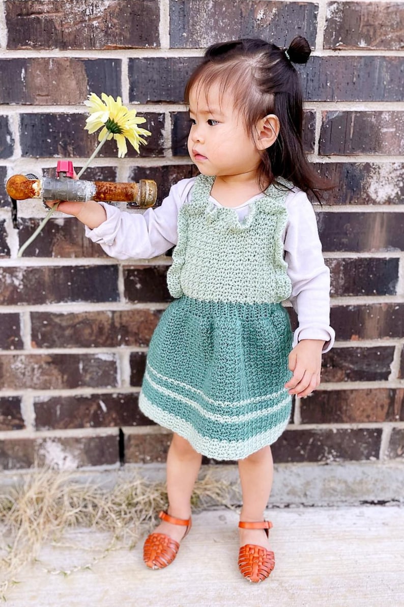 Caramel Pinafore Dress Crochet Pattern