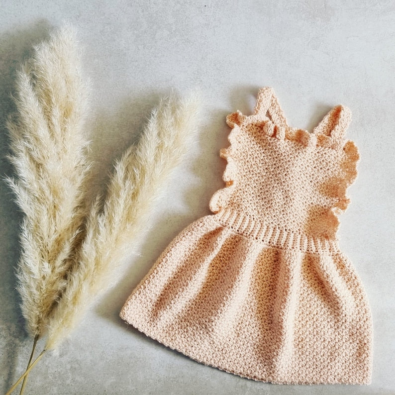 Caramel Pinafore Dress Crochet Pattern