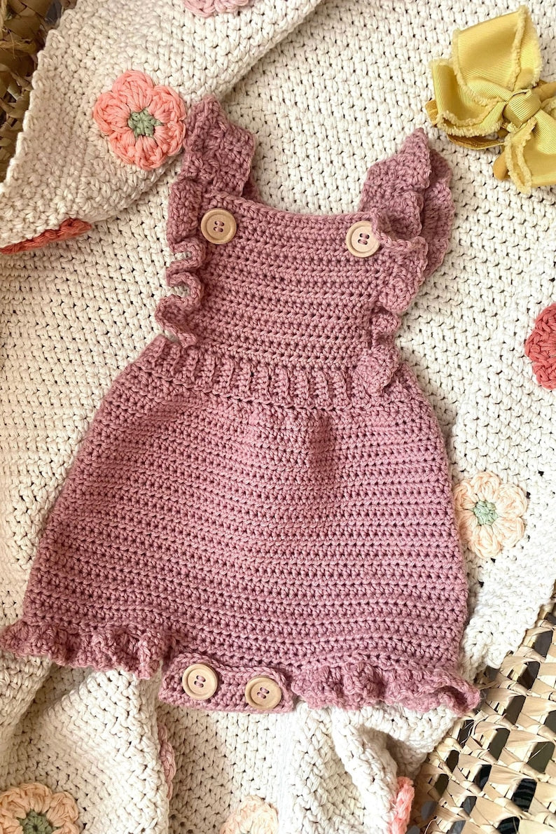 Roseberry Romper Crochet Pattern