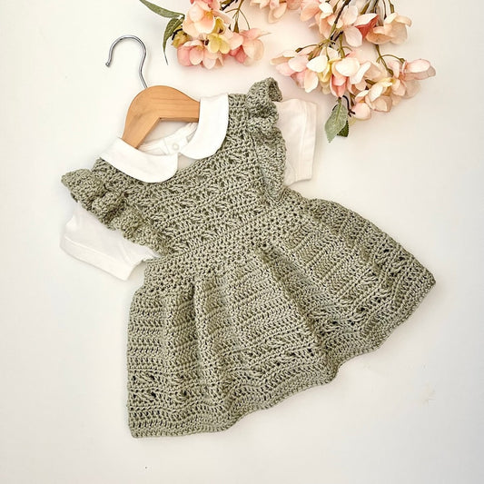 Roselle Baby Dress Crochet Pattern