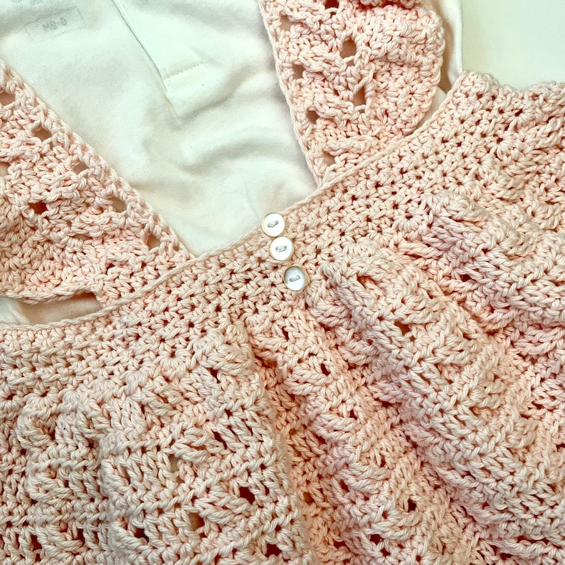 Roselle Baby Dress Crochet Pattern