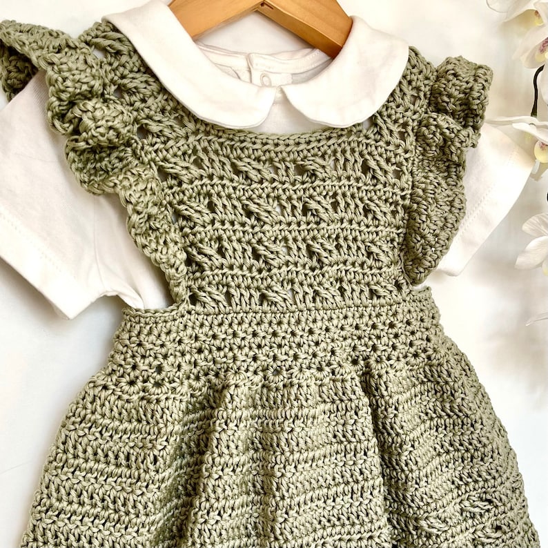 Roselle Baby Dress Crochet Pattern