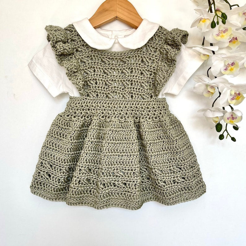 Roselle Baby Dress Crochet Pattern