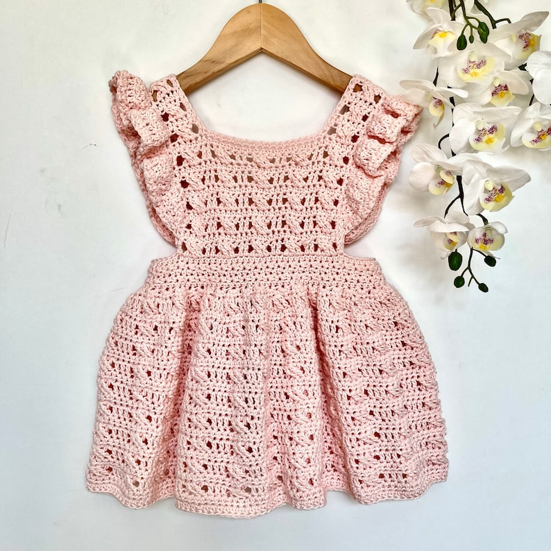 Roselle Baby Dress Crochet Pattern