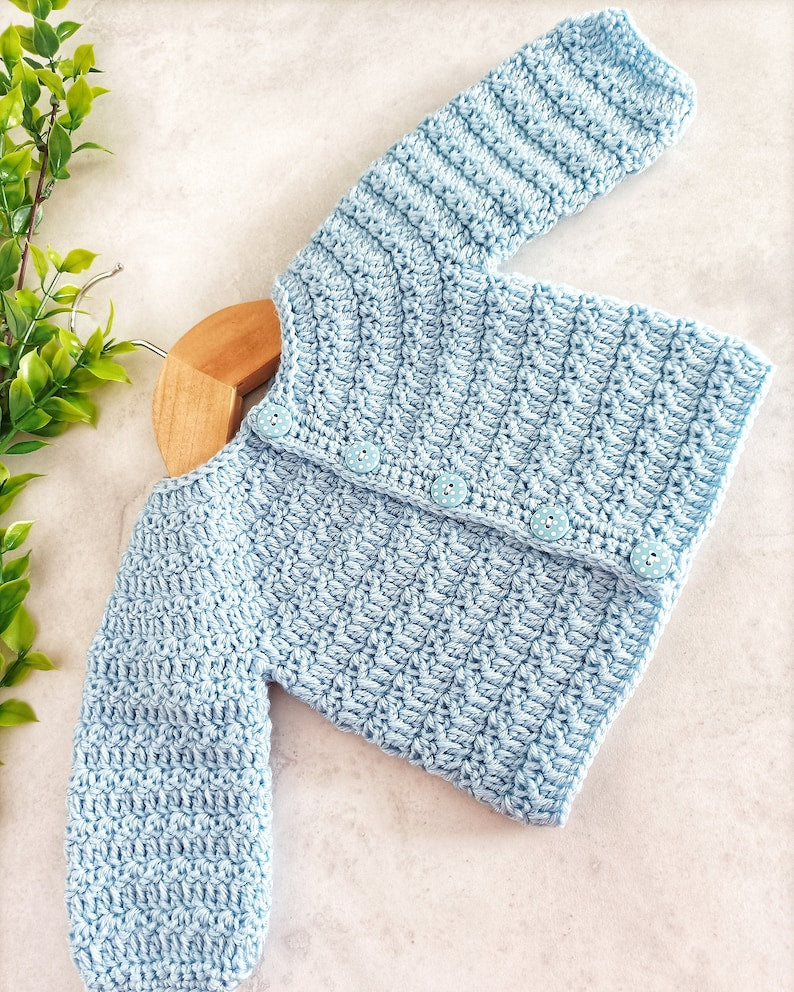 Pearl Baby Cardigan Crochet Pattern