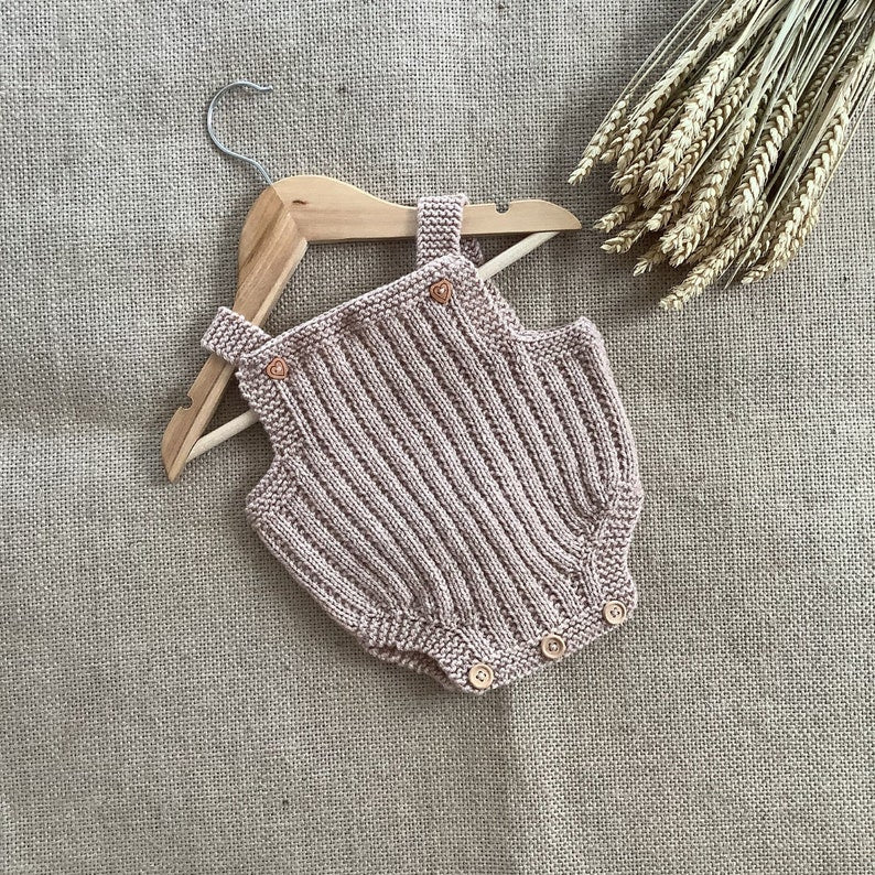 Biscuit Baby Romper Knitting Pattern