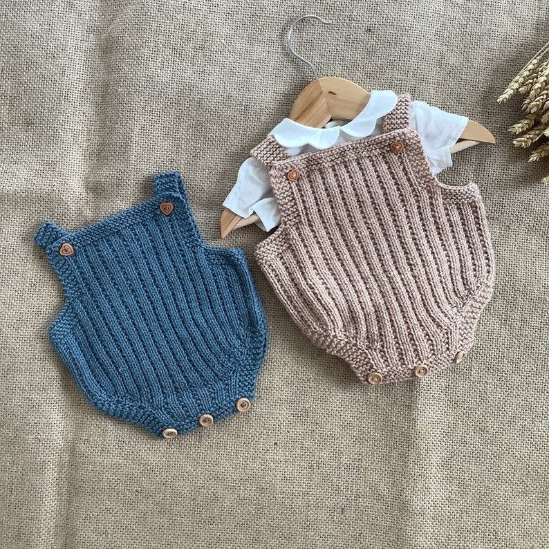 Biscuit Baby Romper Knitting Pattern