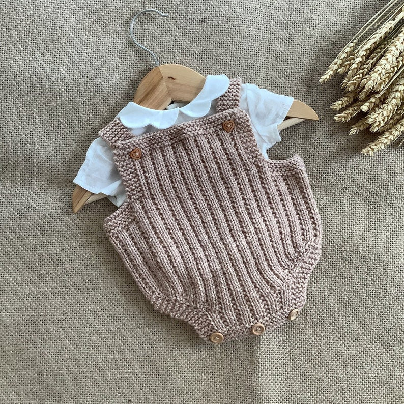 Biscuit Baby Romper Knitting Pattern