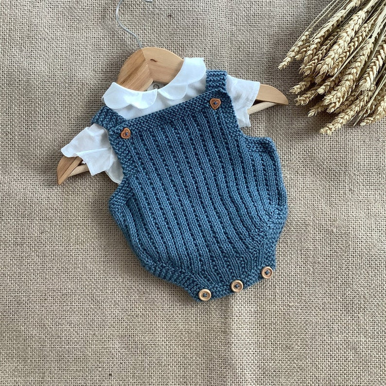 Biscuit Baby Romper Knitting Pattern