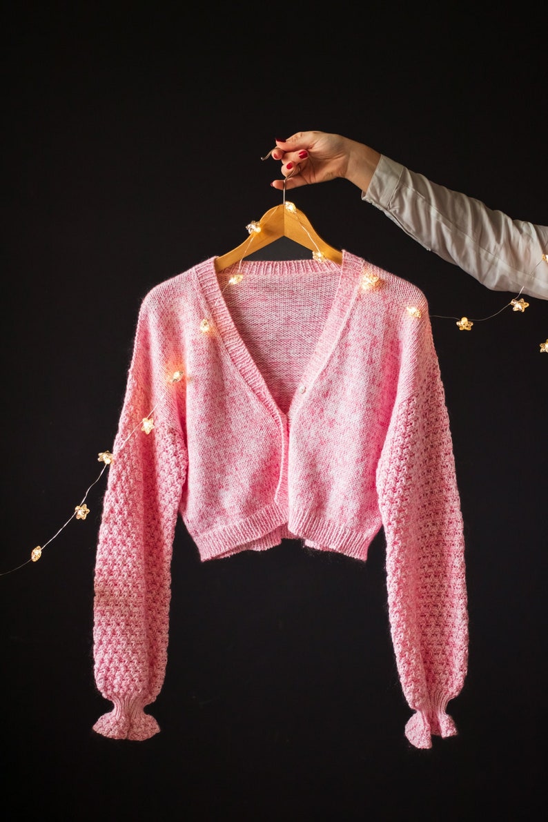 Rosecloud Cardigan Knitting Pattern