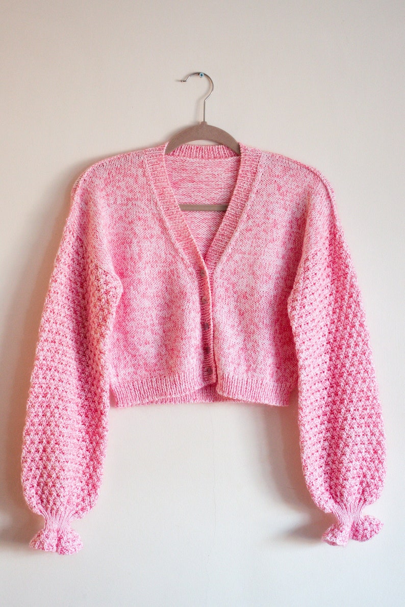 Rosecloud Cardigan Knitting Pattern