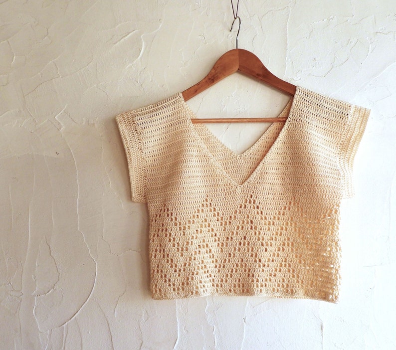 Vintage Zigzag Top Crochet Pattern