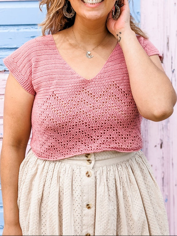 Vintage Zigzag Top Crochet Pattern