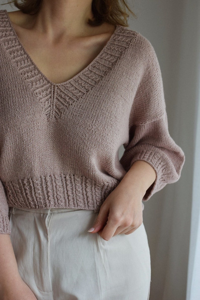 Rosalie Blouse Knitting Pattern