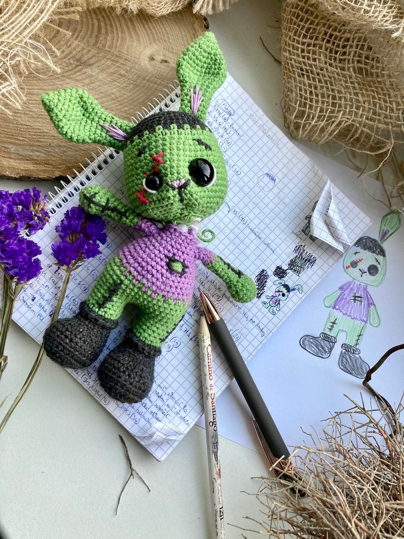 Zombie Bunny Crochet Pattern