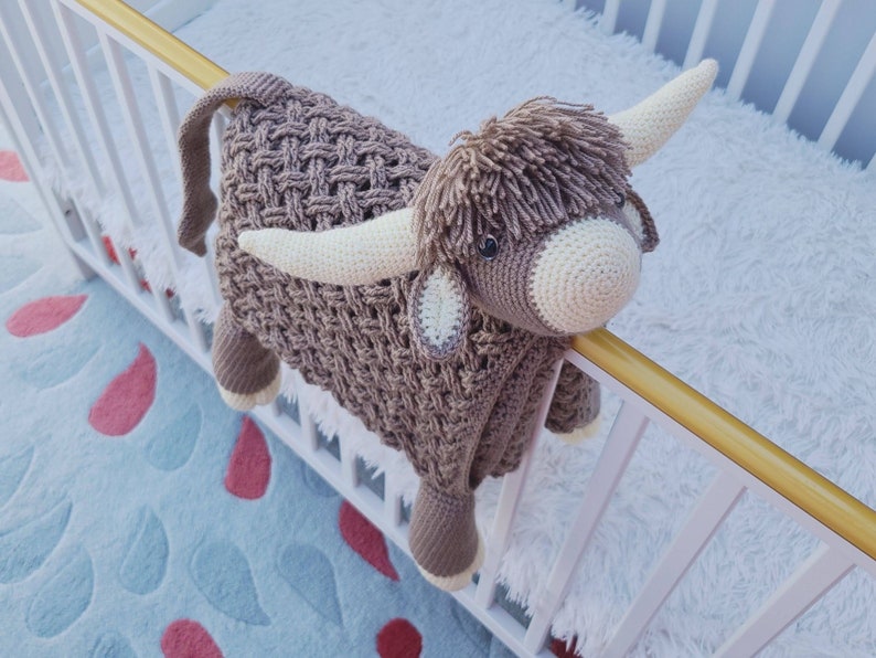 Highland Bloom Blanket Crochet Pattern