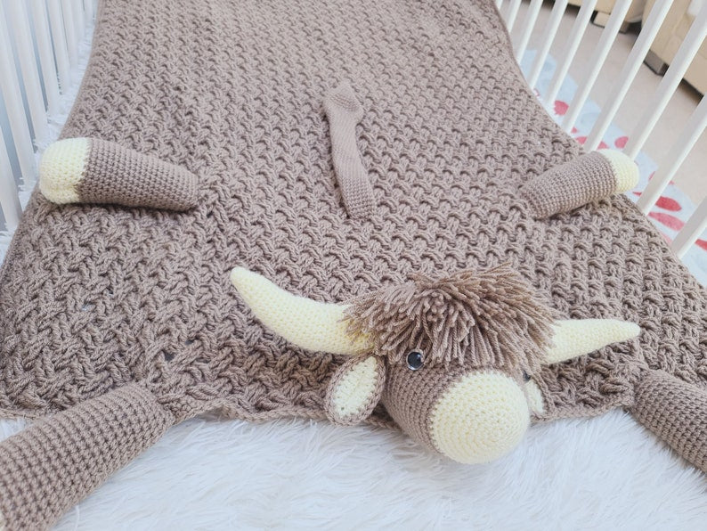 Highland Bloom Blanket Crochet Pattern