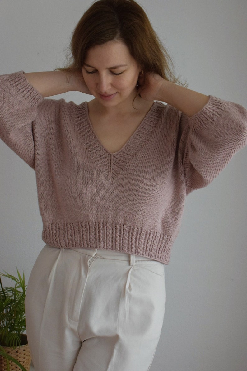 Rosalie Blouse Knitting Pattern