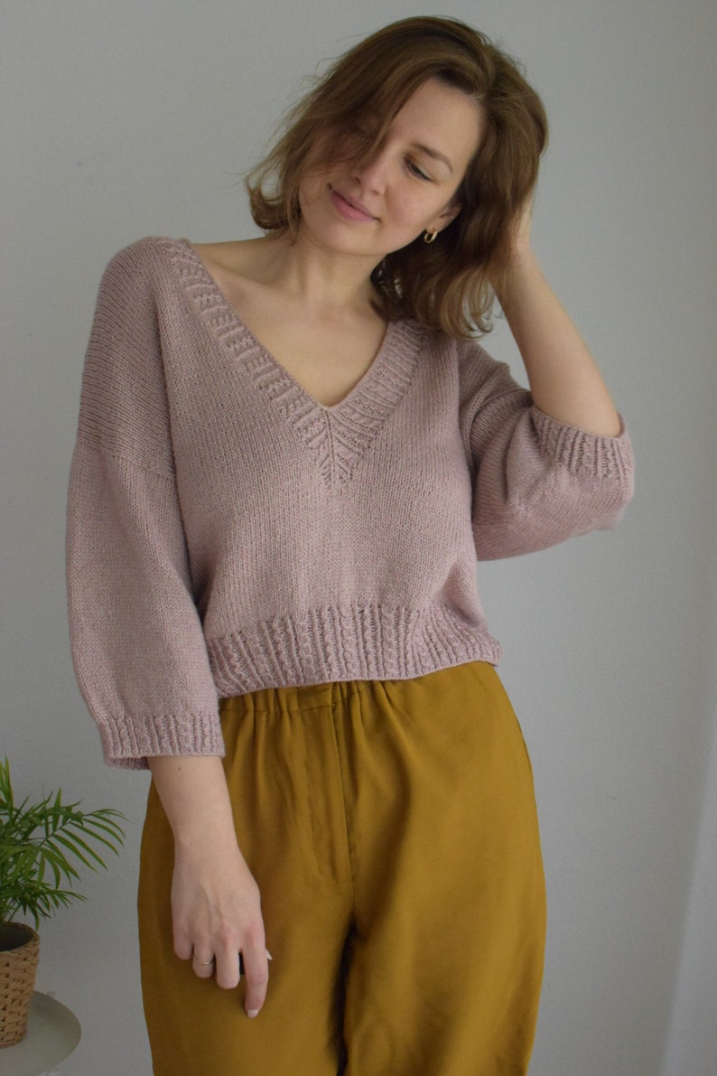 Rosalie Blouse Knitting Pattern