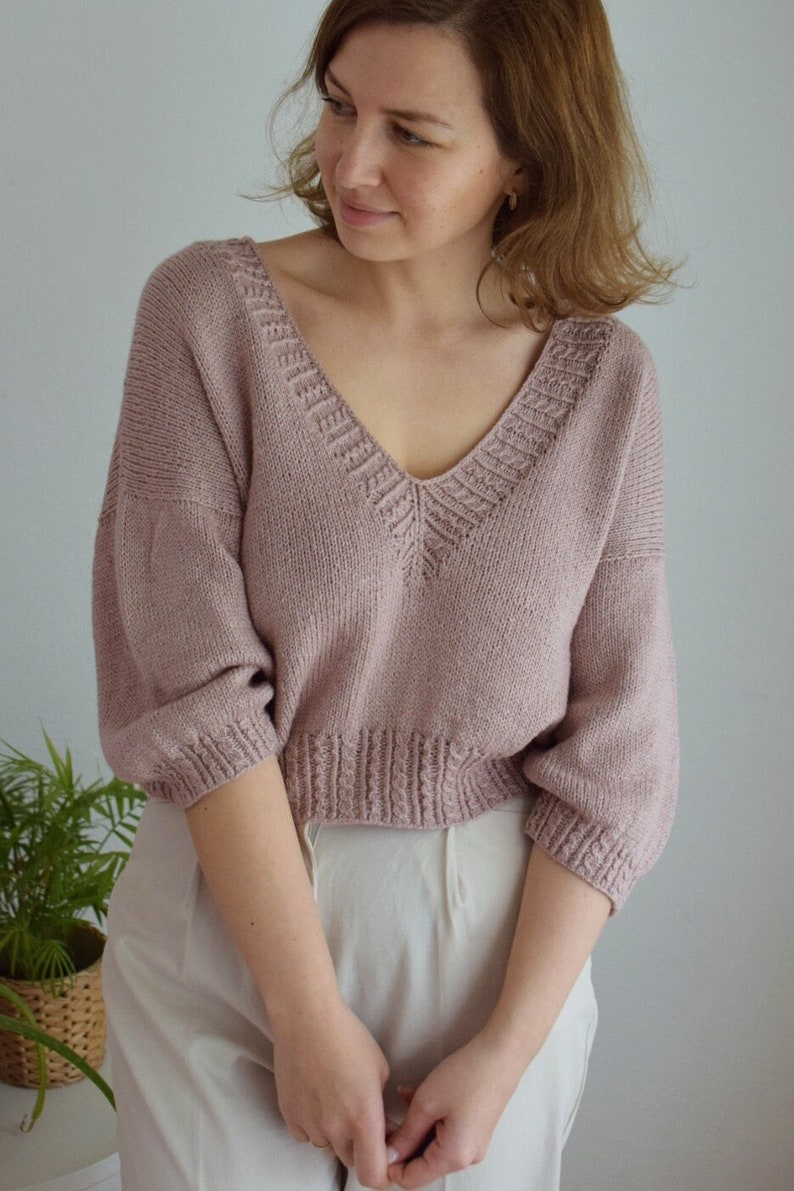 Rosalie Blouse Knitting Pattern
