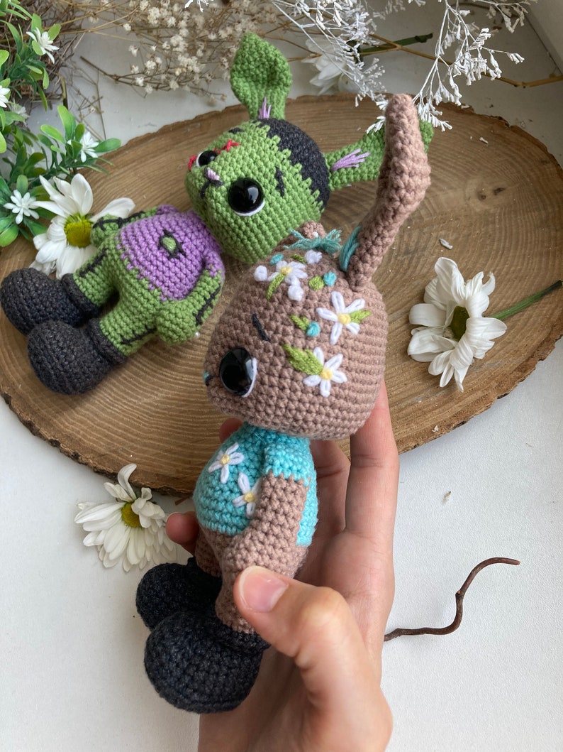 Zombie Bunny Crochet Pattern